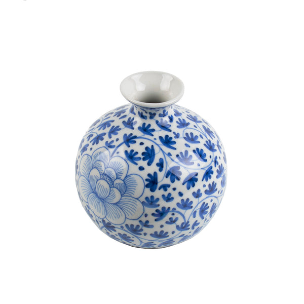 Blue & White Bud Vase 5"