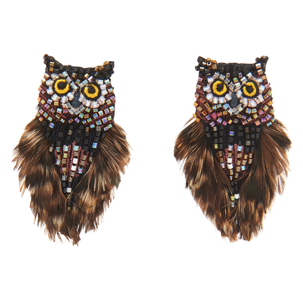 Eastern Screech Owl Earrings
