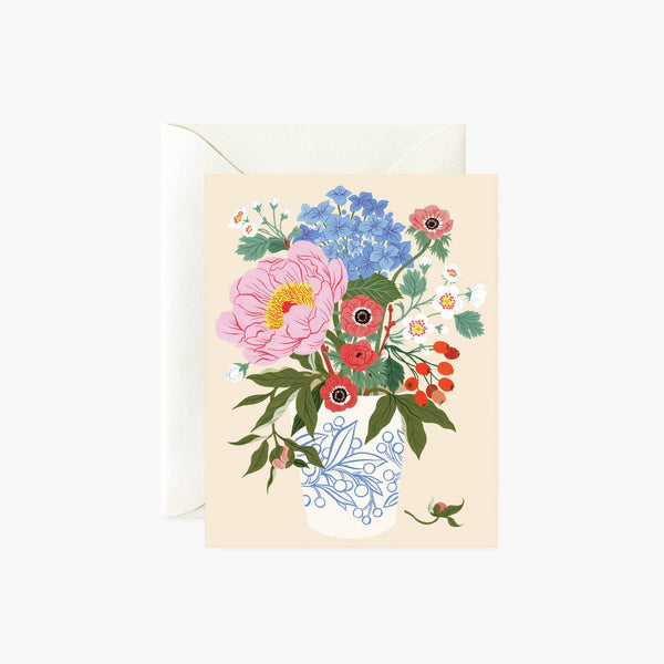 Garden Vase Greeting Card