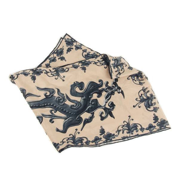 Dragon Teapot Silk Scarf