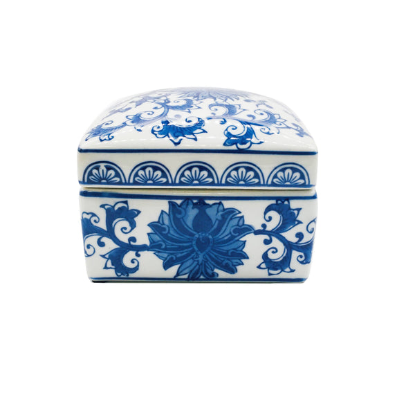 Blue & White Ceramic Box