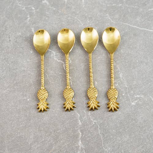 Golden Pineapple Hors d'Oeuvres Spoon