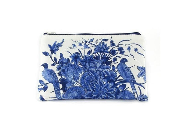 Pouch, Delft Blue Birds