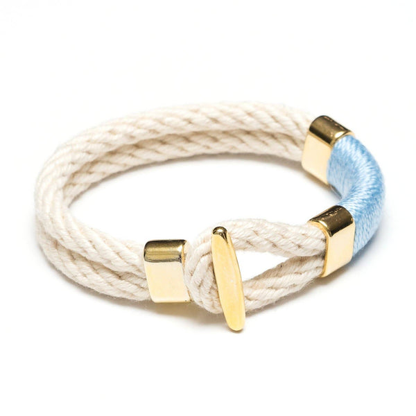 Cambridge Bracelet -Ivory & Light Blue