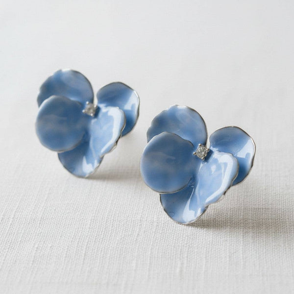 Pansy Drop Earrings