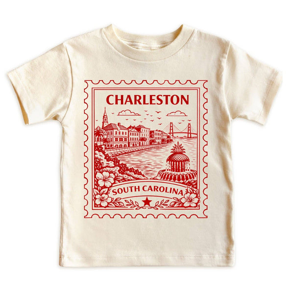 Charleston South Carolina Kids Vintage Postage Stamp T-Shirt