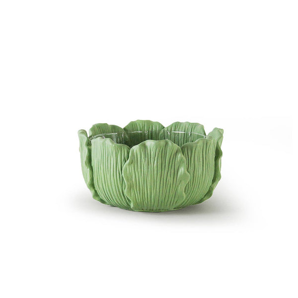 Small Leaf Reverie Planter: Green / H-4.75" | D-9"