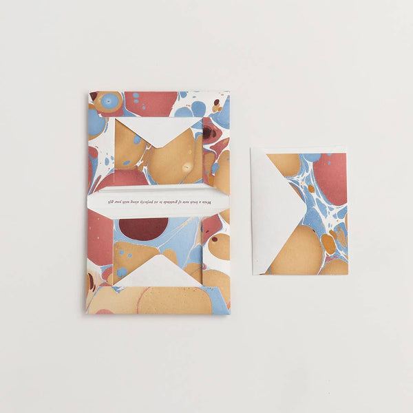 Marbled Greeting Card Set: Desert Pebble