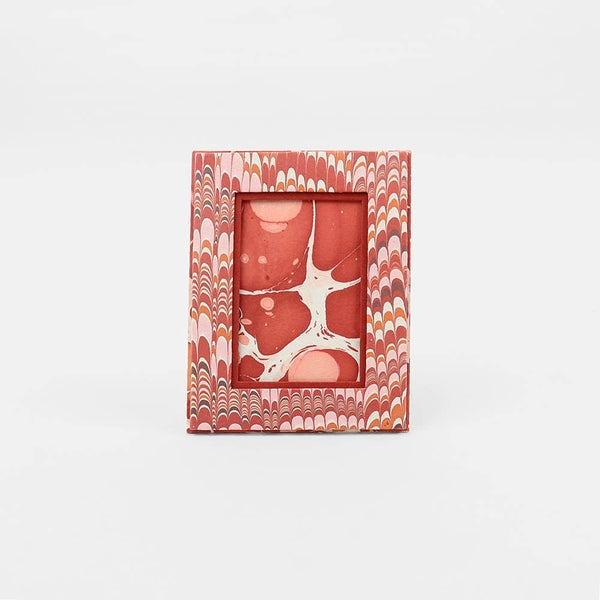Marbled Picture Frame: Red Mountains