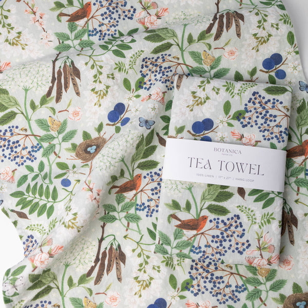Flowering Trees Tea Towel