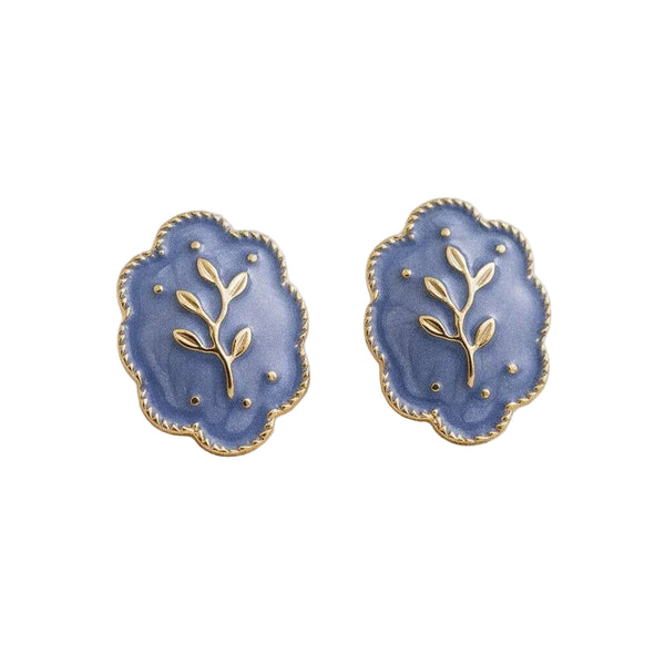 Artistic Floral Inspired Drop Earrings