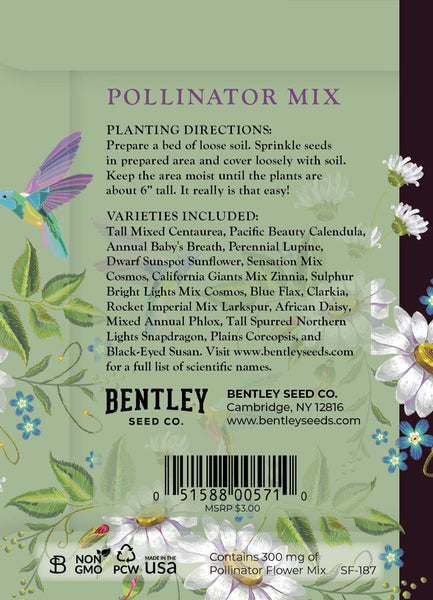 Help Hummingbirds - Pollinator Wildflower Seed Packets