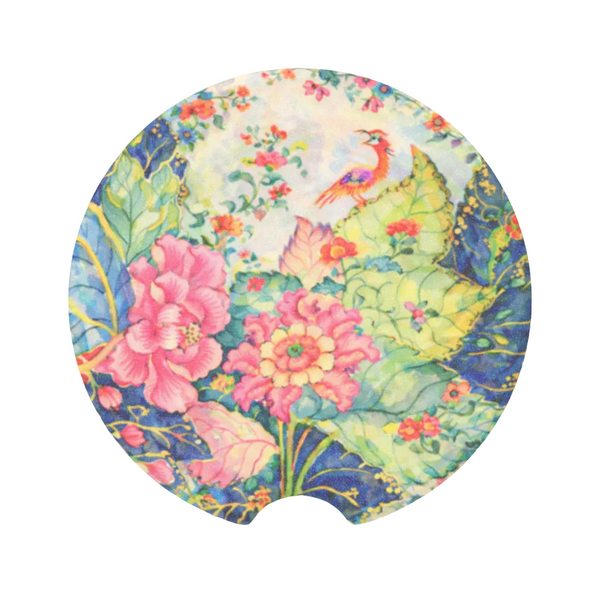 Tobacco Leaf China Inspired Car Coaster