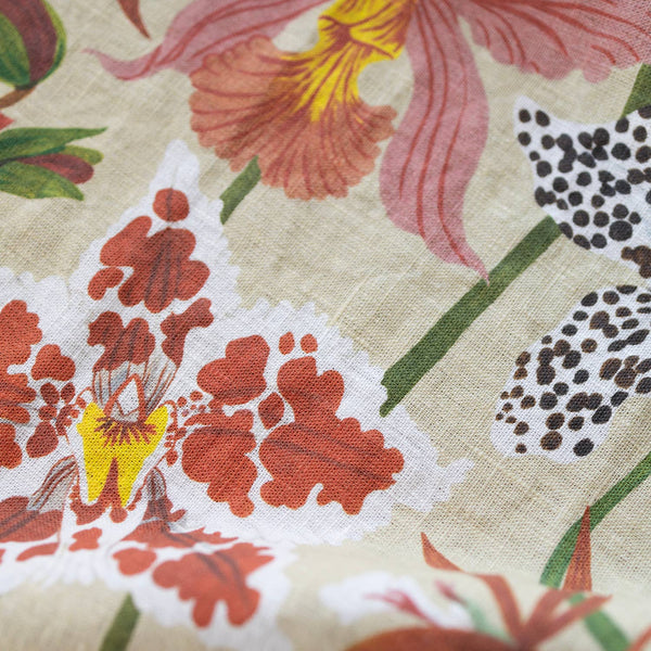 Botanical Orchid Tea Towel