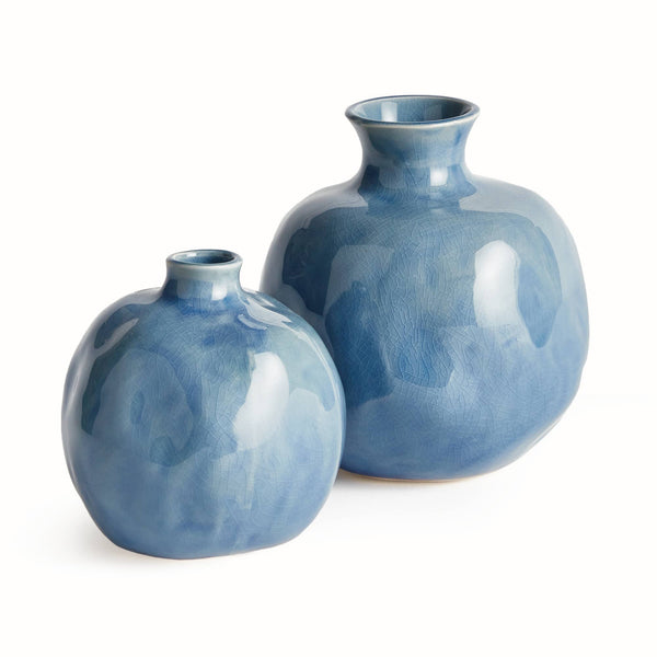 Serene Blue Bud Vases