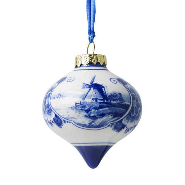 Blue Delft Landscape Ornament