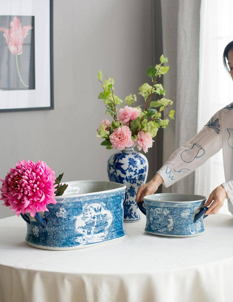 Blue & White Kelda Planters