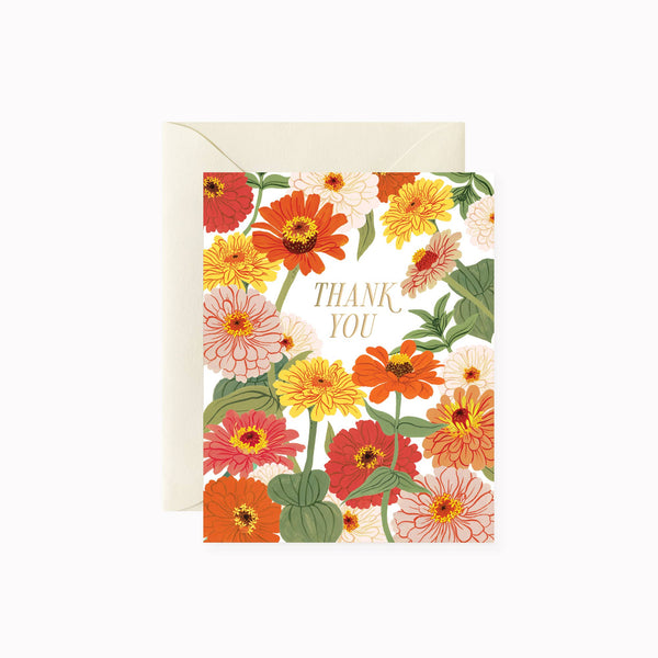 Zinnia Greeting Card
