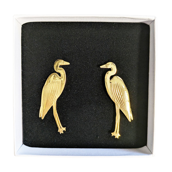 Drayton Hall Exclusive Heron Stud Earrings x Mary Frances Maker