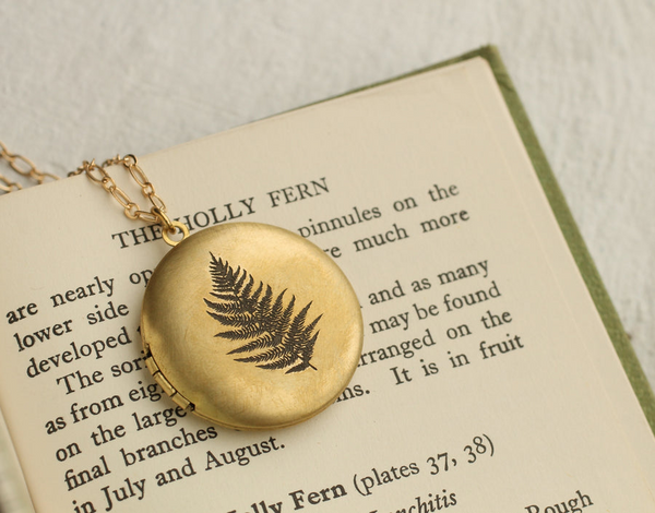 Etched Fern Locket