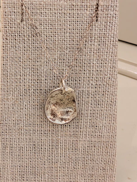 Sterling Silver Cast Oyster Necklace