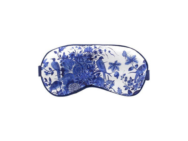 Delft Blue Bird Sleeping Mask