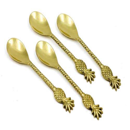 Golden Pineapple Hors d'Oeuvres Spoon