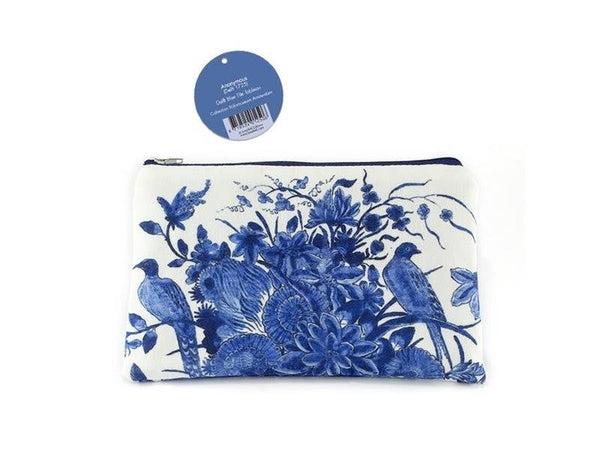 Pouch, Delft Blue Birds