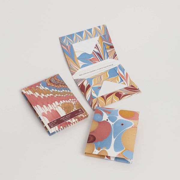 Marbled Greeting Card Set: Desert Pebble