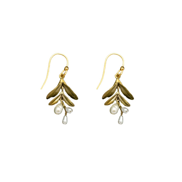 Garden Vine Dainty Wire Earrings