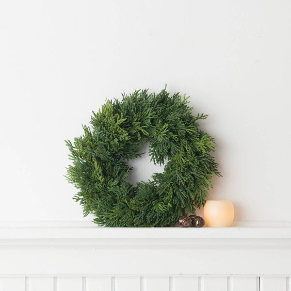 Faux Cedar Wreath