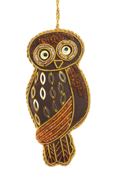 Brown Owl Ornament
