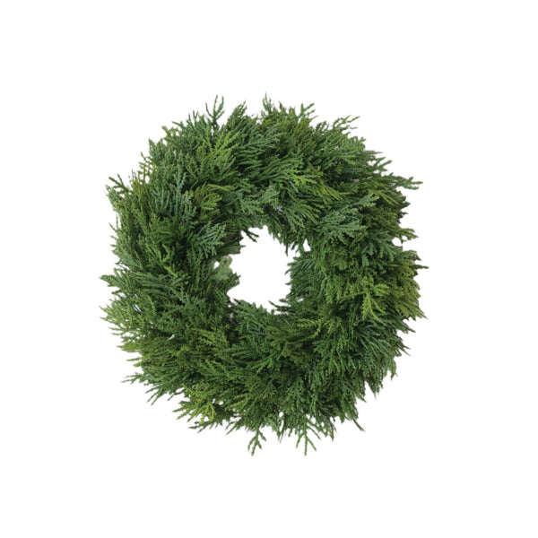 Faux Cedar Wreath