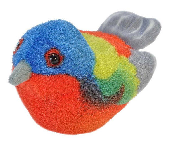 Stuffed Painted Bunting with Bird Call