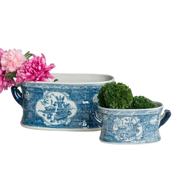 Blue & White Kelda Planters