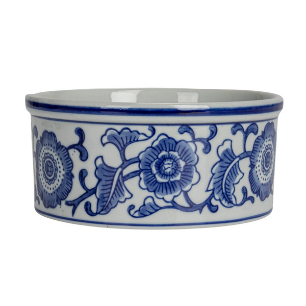 Blue and White Pet Bowl