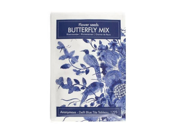 Flower Seeds, Delft Blue Bird, Butterfly Mix