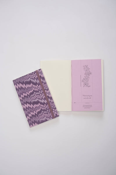 Marbled Travel Journal: Lilac