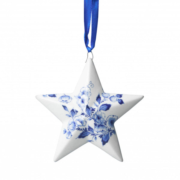 Blue Delft Star Ornament
