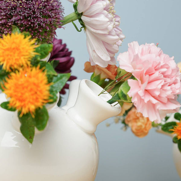 White Tulipiere Vase