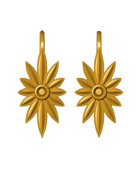 Drayton Hall Exclusive Floral Drop Earrings x Mary Frances Maker