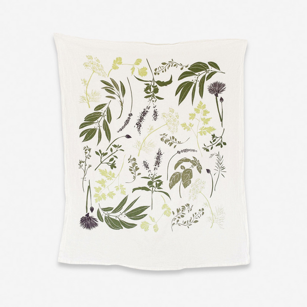 Herb Garden Kitchen Tea Towel