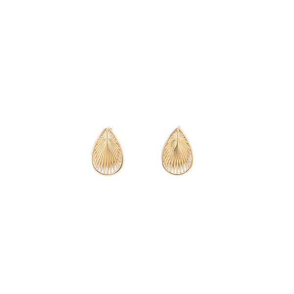 Palmetto Leaf Post Earring