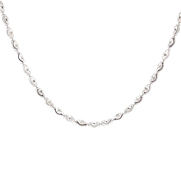 Sterling Silver Rice Bead Necklace