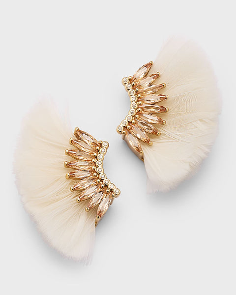Mini Madeline Feather Earrings