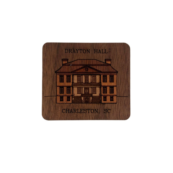 Drayton Hall Wooden Magnet