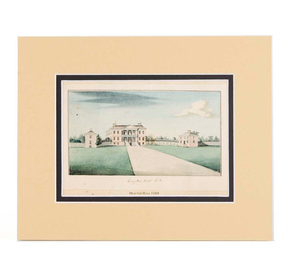 1765 Watercolor of Drayton Hall