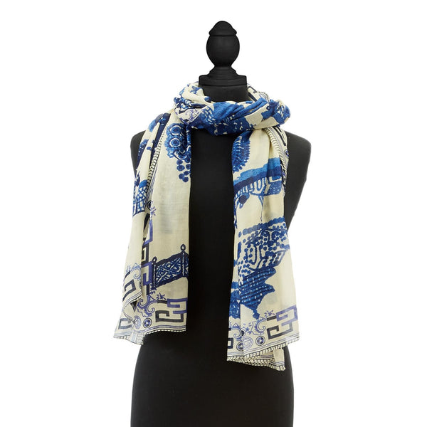 Blue Willow Scarf