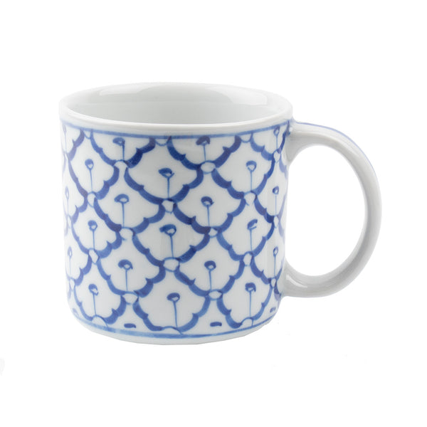 Blue and White Pineapple Design Mug