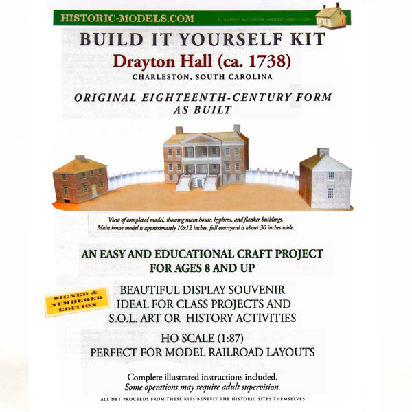 Build It Yourself Drayton Hall Model